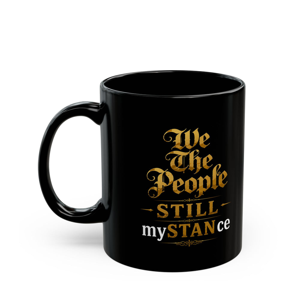 WE THE PEOPLE  "mySTANce" Noir Detective Coffee Mug with Streetlamp Silhouette