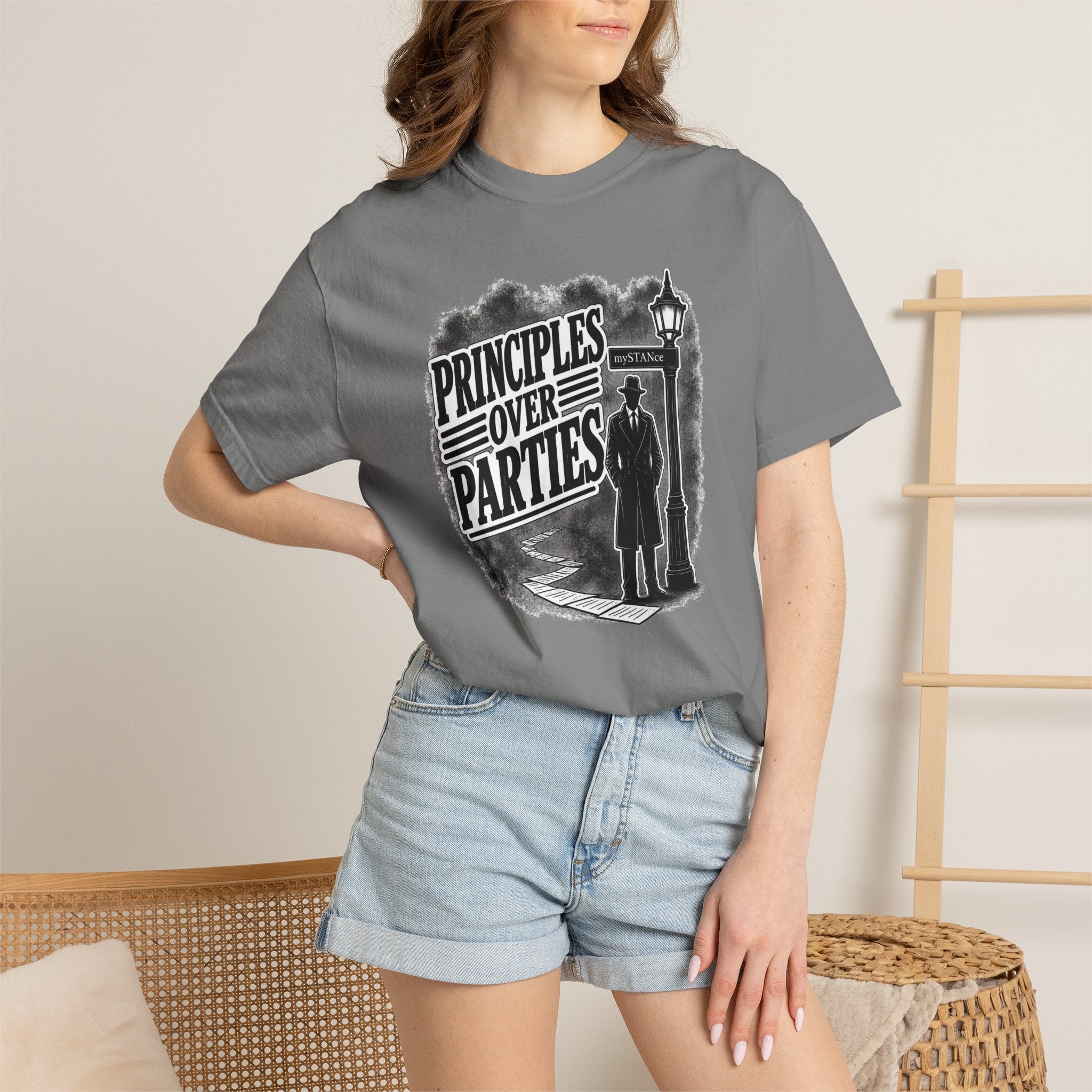 Principles Over Parties – mySTANce Noir T-Shirt