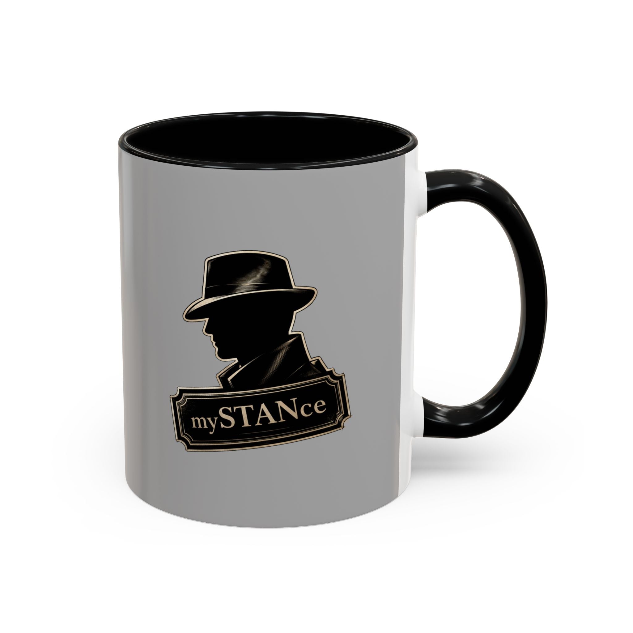 Coffee Mug — Vintage Detective 'mySTANce' Accent Ceramic Mug