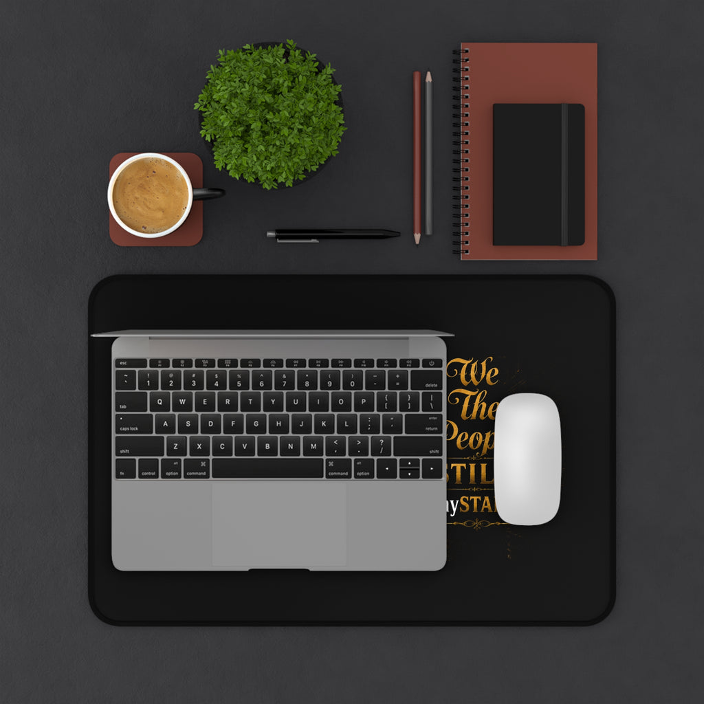 Desk Mat — 'We The People Still' Vintage Night Street Desk Mat