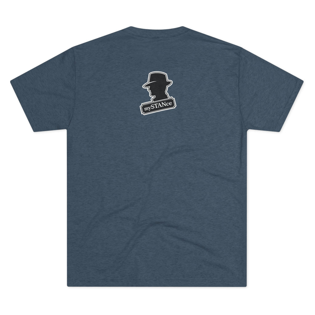 Crew Tee — "America First Still mySTANce" Vintage Shadow Graphic