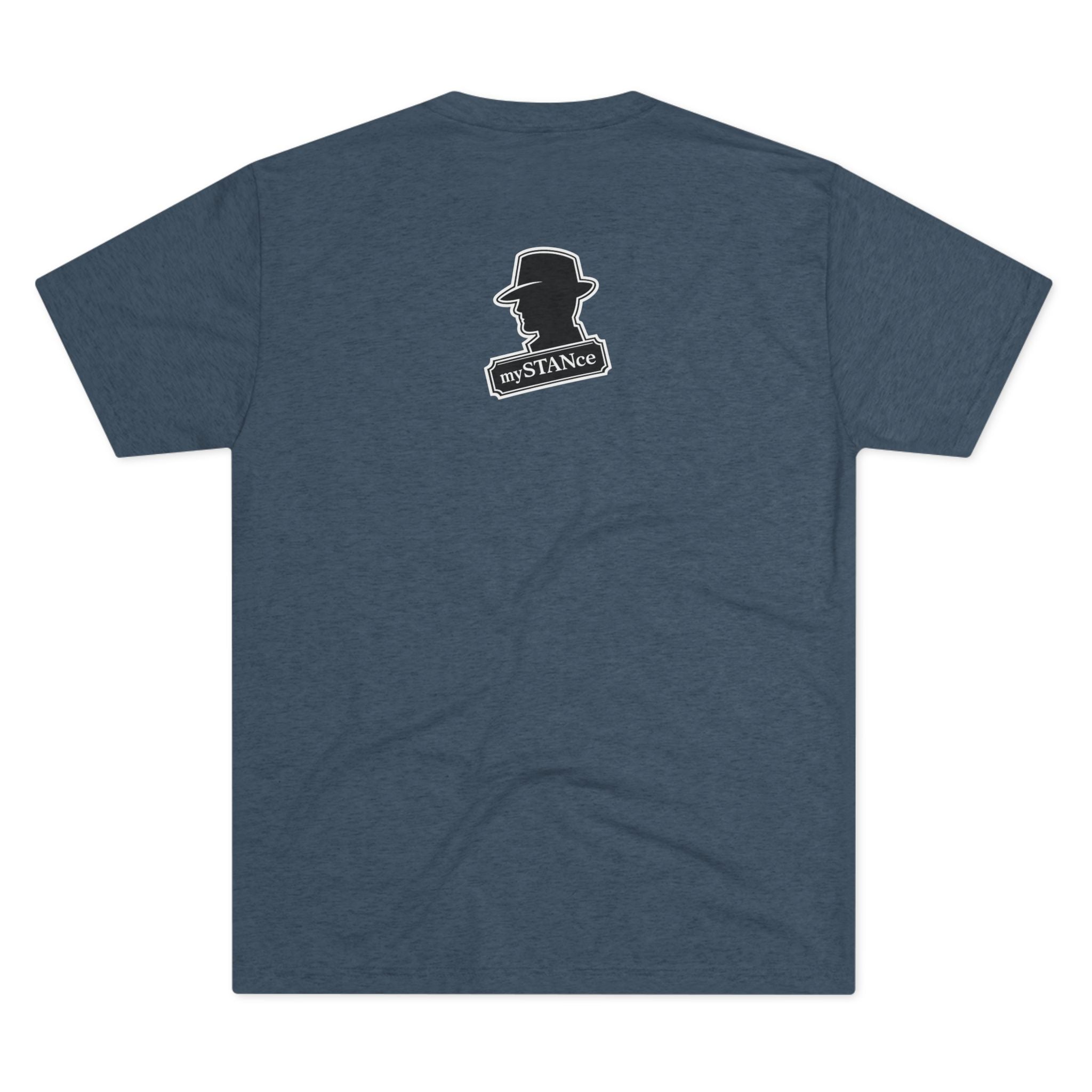 Crew Tee — "America First Still mySTANce" Vintage Shadow Graphic