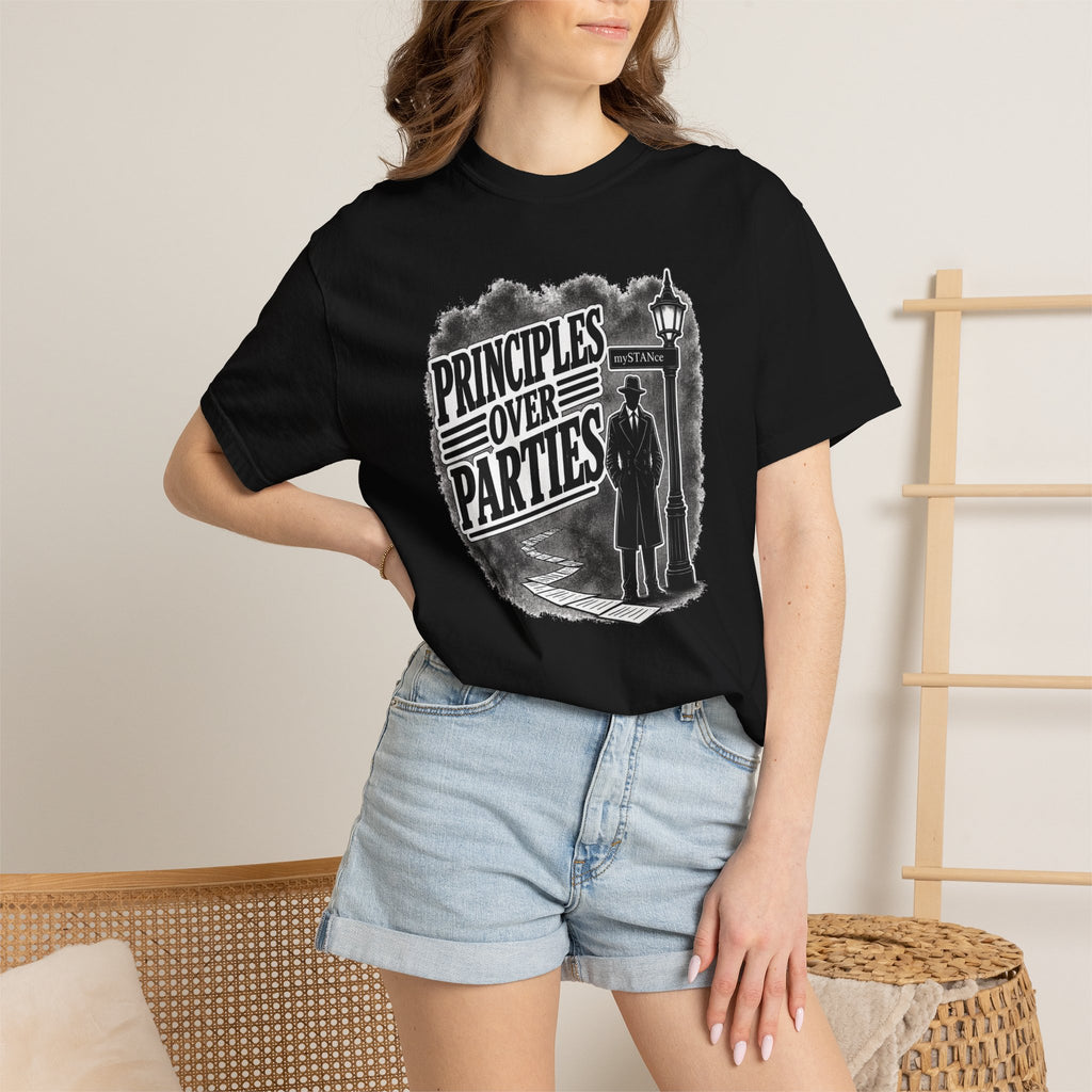 Principles Over Parties – mySTANce Noir T-Shirt